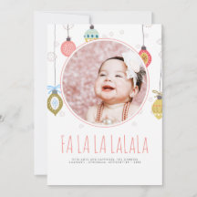 Funny Hand Lettered Fa La Christmas Foto
