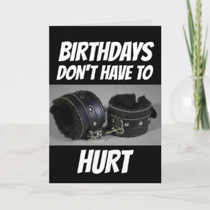FUNNY HANDCUFFS BIRTHDAY CARD FÜR EHEFRAU ODER HUS KARTE