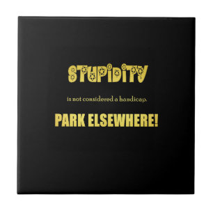 Funny Handicap Parkwitz Fliese