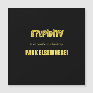 Funny Handicap Parkwitz Magnetkarte