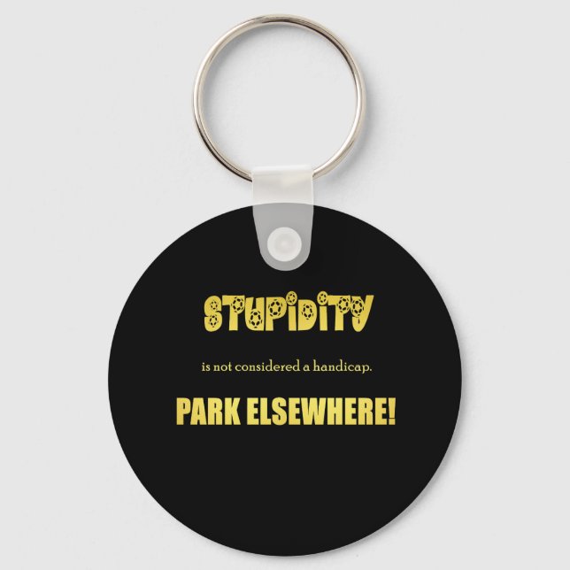 Funny Handicap Parkwitz Schlüsselanhänger (Vorderseite)