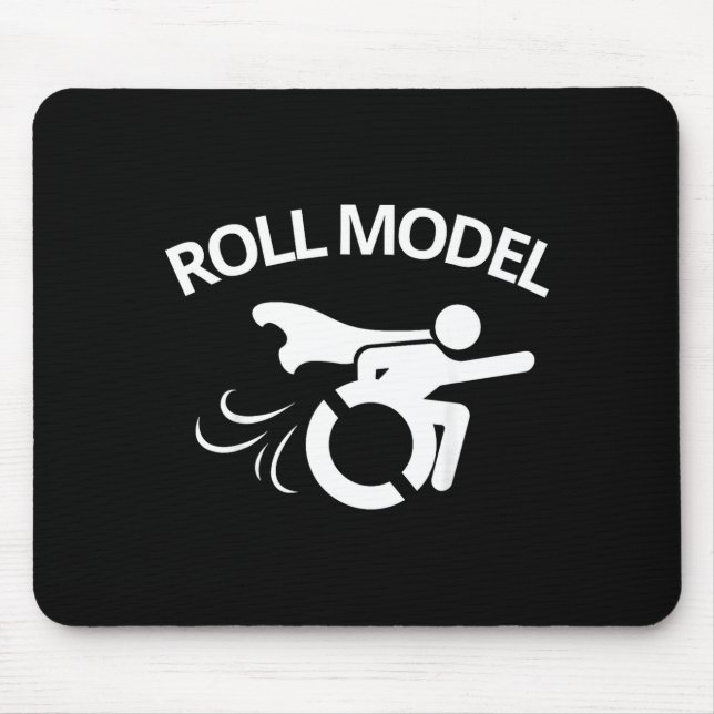 Funny Handicapped Sarcastic Wheelchair  Mousepad (Vorne)