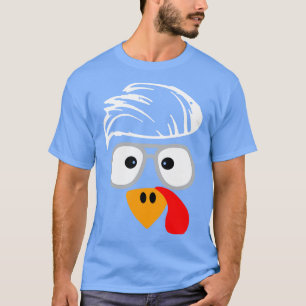 Funny Handsom Türkei Gesicht Frisur für Thanksgivi T-Shirt