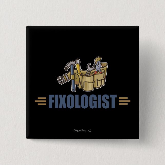 Funny Handyman Button (Vorderseite)