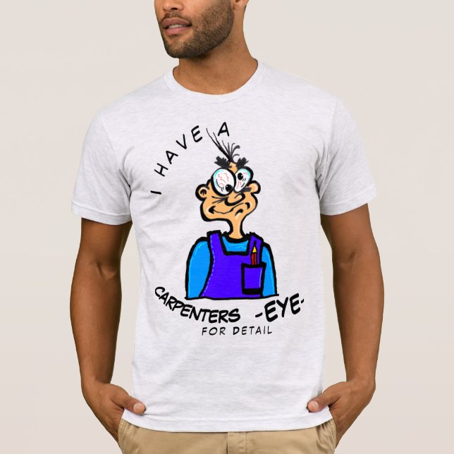 Funny Handyman Cartoon Mens T - Shirt (Vorderseite)