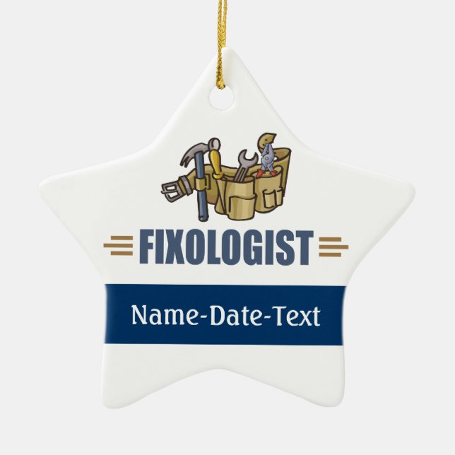 Funny Handyman Keramikornament (Vorne)