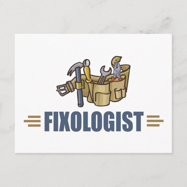 Funny Handyman Postkarte (Vorderseite)