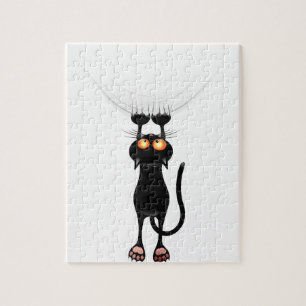 Funny Hang auf Cat Puzzle