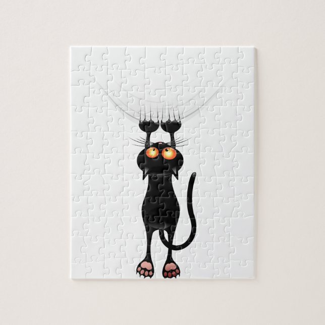 Funny Hang auf Cat Puzzle (Vertikal)