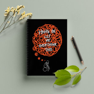 Funny 'Hang On Lass Me Overthink This' Notebook Notizbuch