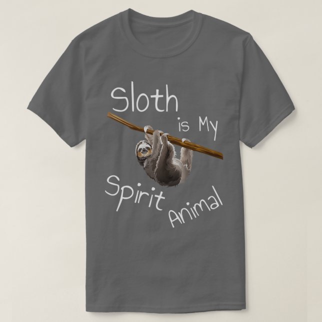 Funny Hanging Sloth Zeichnend Niedliches Geschenk  T-Shirt (Design vorne)