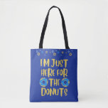 Funny Hannukah Donut Tote Bag<br><div class="desc">Eine lustige und mutige Hannukah-Tasche für die Erklärung.</div>