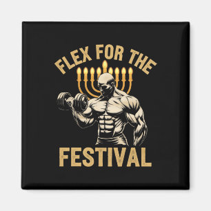 Funny Hanukkah jüdische Gym Workout Flex für die F Magnet