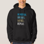 Funny Hanukkah Menorah Dreidel Latkes Wiederholung Hoodie<br><div class="desc">Funny Hanukkah Menorah Dreidel Latkes Wiederholen jüdische Chanukah</div>