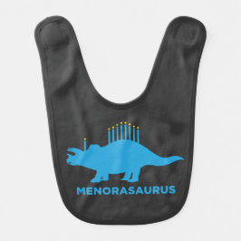 Funny Hanukkah Menorasaurus Menorah Dinosaur Babylätzchen