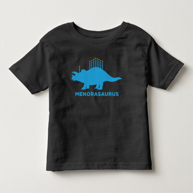 Funny Hanukkah Menorasaurus Menorah Dinosaur Shirt (Vorderseite)