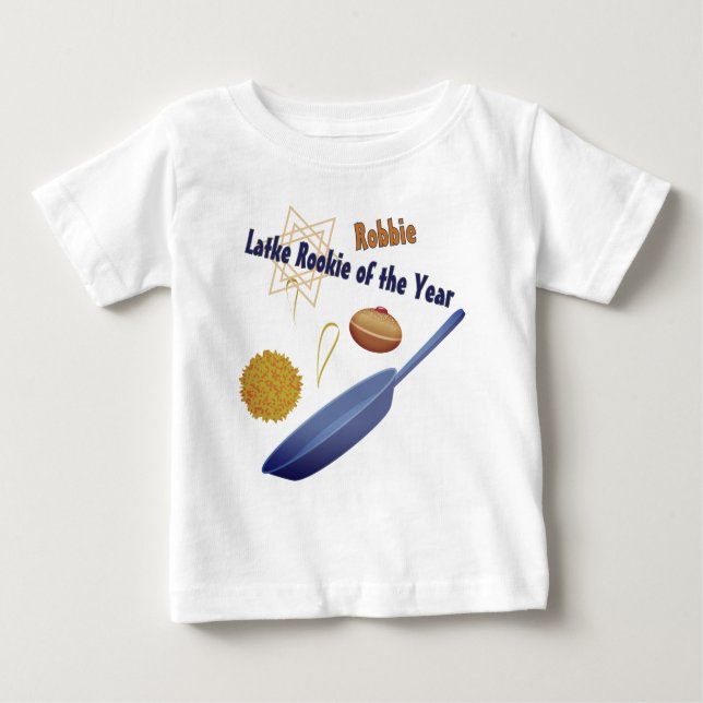 Funny Hanukkah Spaß Latke Rookie Baby T-shirt (Vorderseite)