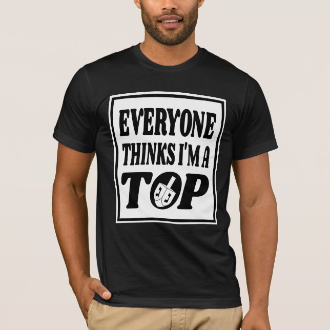 Funny Hanukkah Tshirt Joke Dreidel  (Vorderseite)