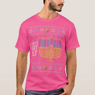 Funny Hanukkah Ugly Sweater Jüdisches Geschenk Las T-Shirt