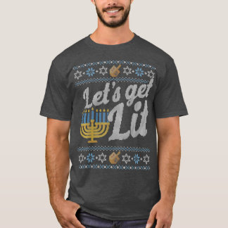 Funny Hanukkah Ugly Sweater Jüdisches Geschenk Las T-Shirt