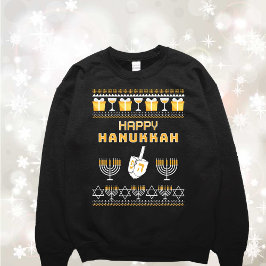 Funny Hanukkah Ugly Sweater Sweatshirt
