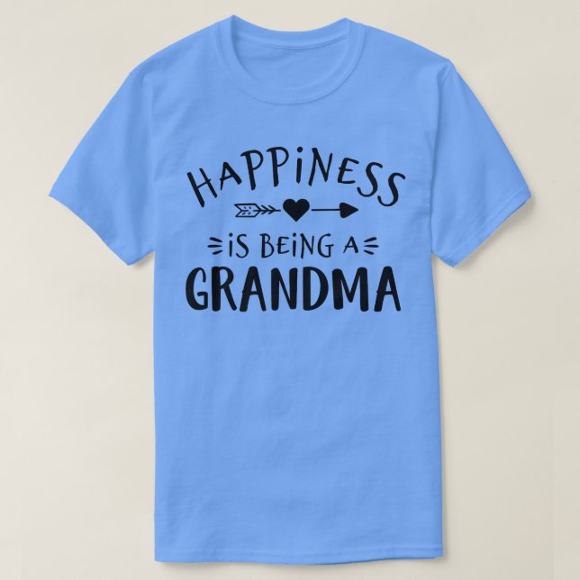 Funny Happiness Is Being A Grandma Grandmother App T-Shirt (Design vorne)