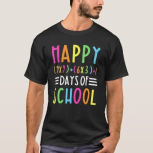 Funny Happy 100. Tag der Schule Mathematik Formel T-Shirt