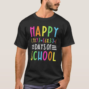 Funny Happy 100. Tag der Schule Mathematik Formel T-Shirt