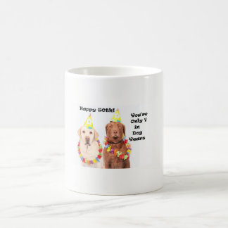 Funny Happy 50. Geburtstag für Hundefreunde Kaffeetasse