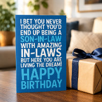 Funny Happy Birthday Card für Schwiegersohn