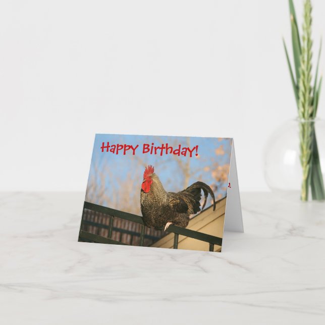 Funny Happy Birthday Card Karte (Vorderseite)