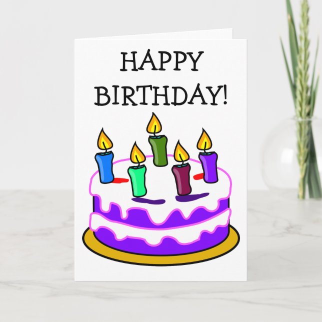 Funny Happy Birthday Card Karte (Vorderseite)