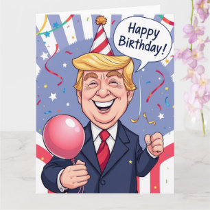 Funny Happy Birthday Card von Trump Personalisiert Karte