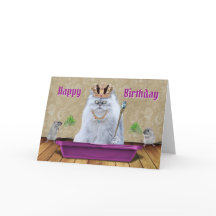 Funny Happy Birthday Cat Litter Joke Zitat