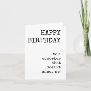 Funny Happy Birthday, Coworker, Download-Card Karte