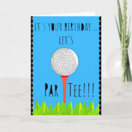 Funny Happy Birthday Golf Lasse Par T-Shirt Karte