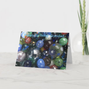 Funny Happy Birthday Grandad Marbles Card Karte