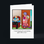 Funny Happy Birthday Grußkarte Karte<br><div class="desc">Mit dieser unglaublich witzig Geburtstagskarte des Künstlers Bill Abbott können Sie sich das Lachen ausbreiten und ein paar Lächeln zusammen mit Ihren besten Wünschen zum Geburtstag aussenden. Bill Abbotts Cartoon "Spectickles" ist das international syndizierte Comic auch in Hallmark UK,  Reader's Digest und anderen feinen Magazinen erschienen!</div>