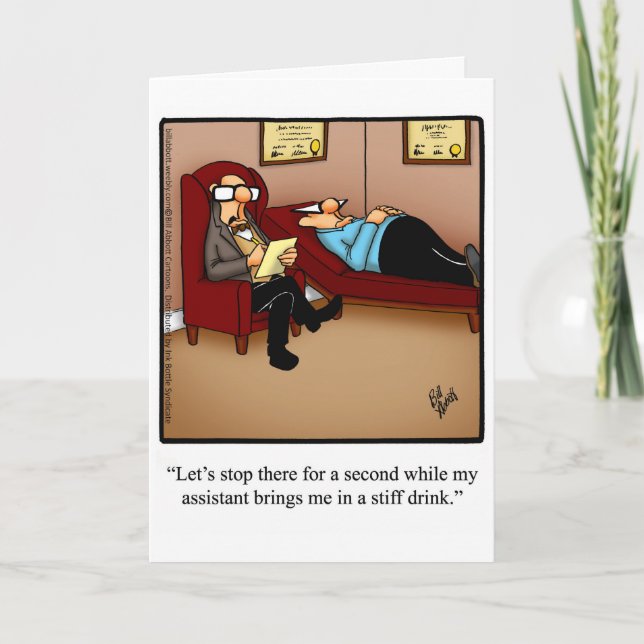 Funny Happy Birthday Grußkarte Karte (Vorderseite)