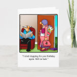 Funny Happy Birthday Grußkarte Karte<br><div class="desc">Mit dieser unglaublich witzig Geburtstagskarte des Künstlers Bill Abbott können Sie sich das Lachen ausbreiten und ein paar Lächeln zusammen mit Ihren besten Wünschen zum Geburtstag aussenden. Bill Abbotts Cartoon "Spectickles" ist das international syndizierte Comic auch in Hallmark UK,  Reader's Digest und anderen feinen Magazinen erschienen!</div>