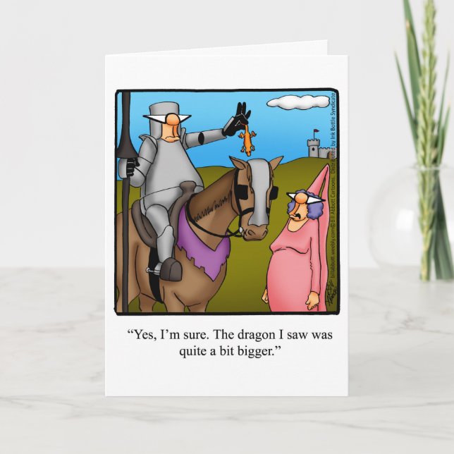 Funny Happy Birthday Grußkarte Karte (Vorderseite)