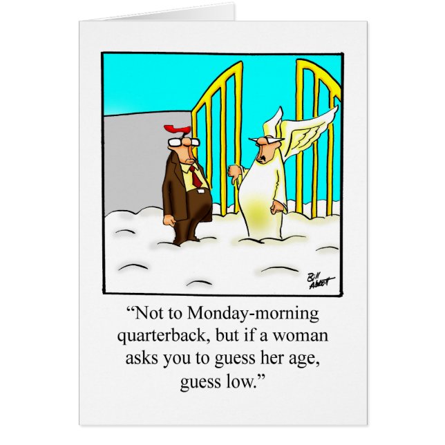 Funny Happy Birthday Spaß Grußkarte (Vorne)