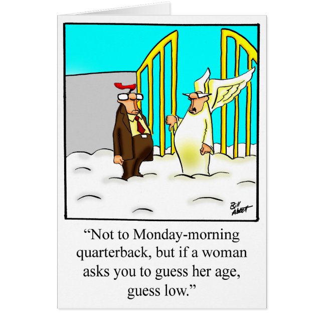 Funny Happy Birthday Spaß Grußkarte (Vorne)