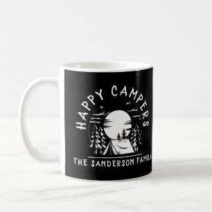 Funny Happy Campers Name Familie Camping Trip Kaffeetasse