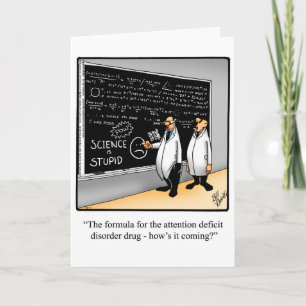 Funny Happy Chemistry Weetting Card Karte