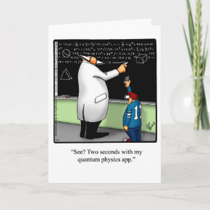Funny Happy Chemistry Weetting Card Karte
