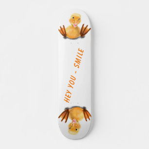 Funny Happy Duck Skateboard - Lächeln