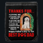 Funny Happy Father's Day Best Dog Dad Cute Sportbeutel<br><div class="desc">Funny Happy Father's Day Best Dog Dad Cute Bearded Collie Gift. Perfect gift for your dad,  mom,  papa,  men,  women,  friend and family members on Thanksgiving Day,  Christmas Day,  Mothers Day,  Fathers Day,  4th of July,  1776 Independent day,  Veterans Day,  Halloween Day,  Patrick's Day</div>