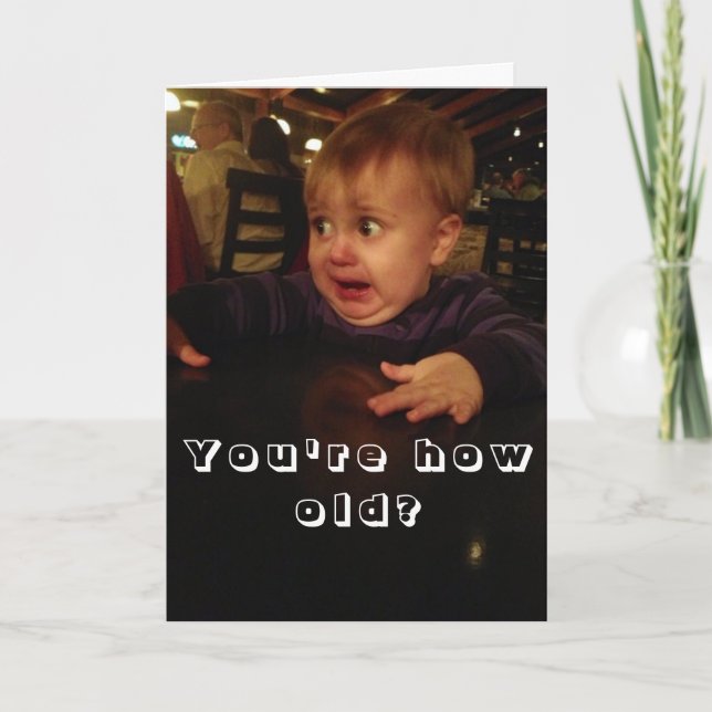 Funny Happy Geburtstagskarte Karte (Vorderseite)