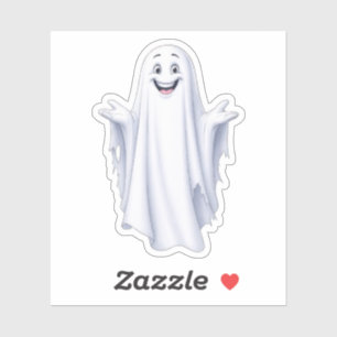 Funny Happy Ghost Aufkleber